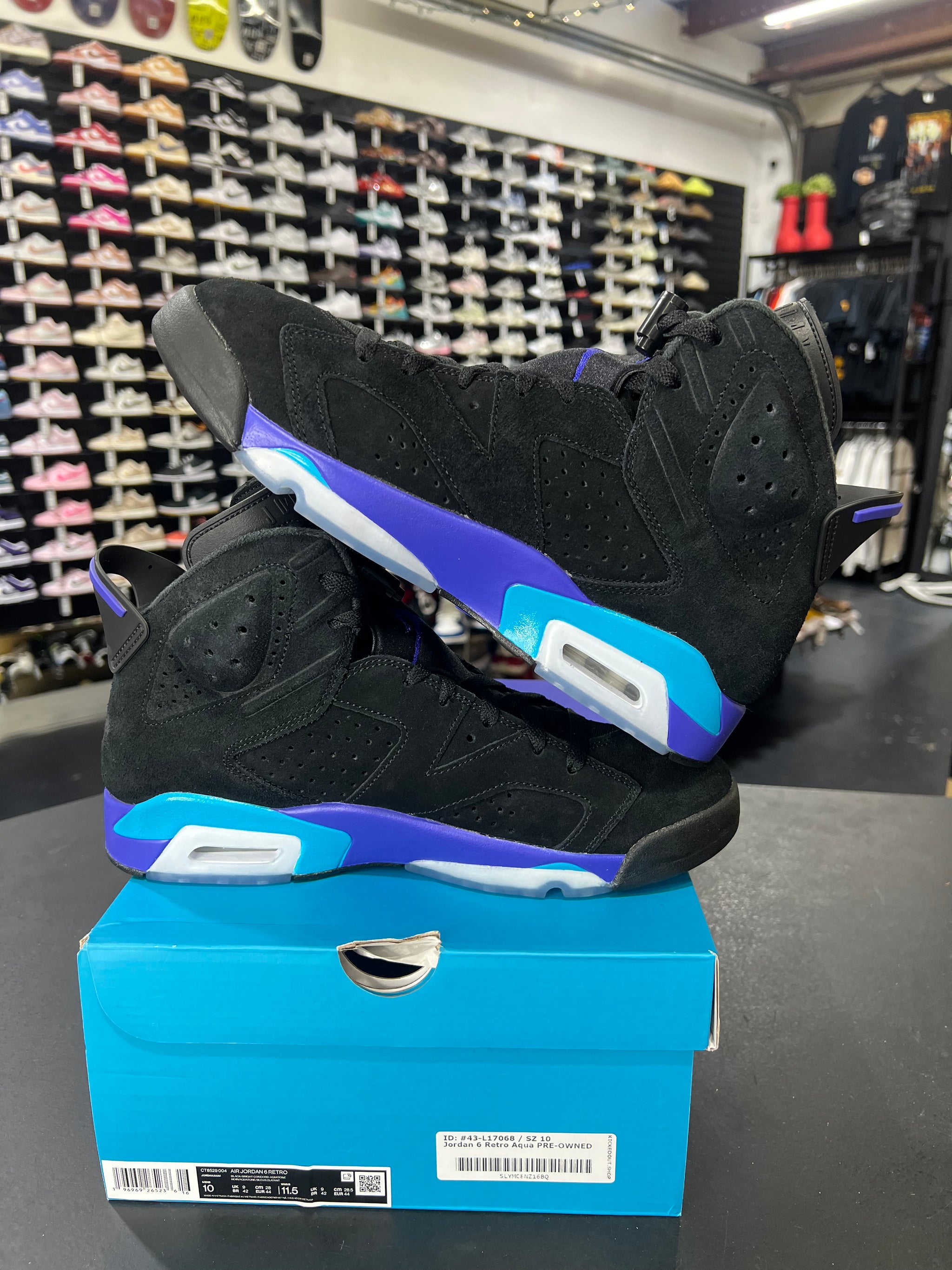 Jordan 6 Retro Aqua PRE-OWNED – kickedout