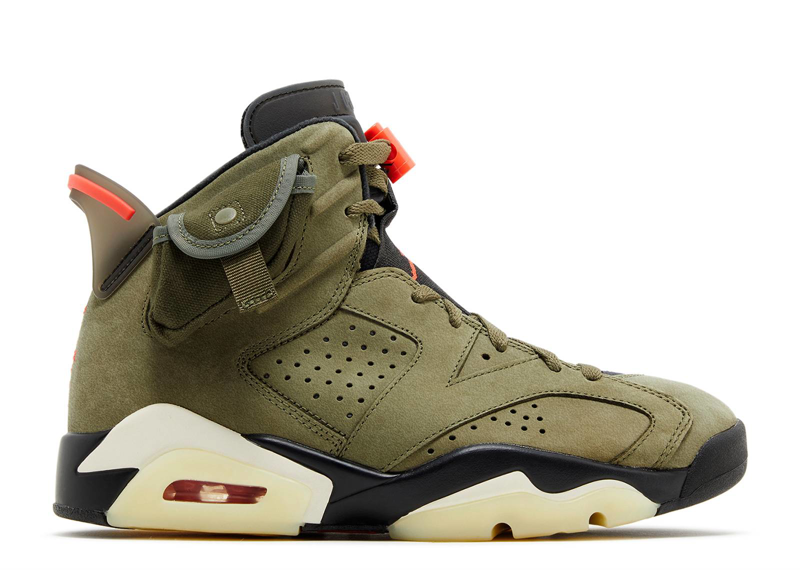 Travis Scott X Air Jordan 6 Retro Olive PRE-OWNED